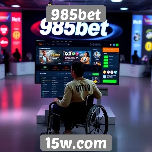 Acessibilidade e interface do site 985bet